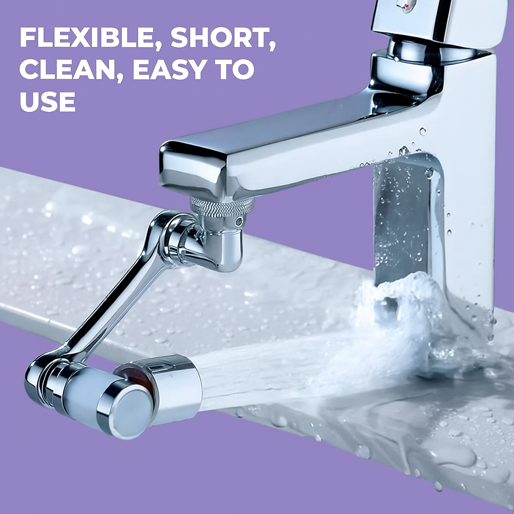 Rotating Faucet/Tap Extender | Stainless Steel | 1180° rotation