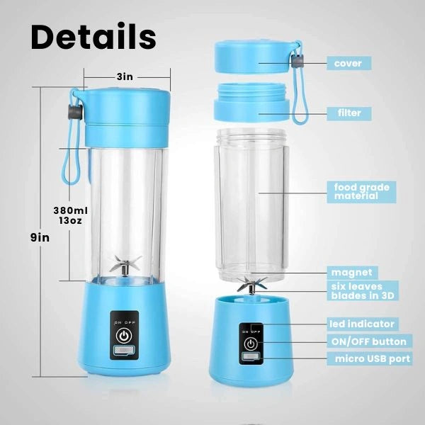 SipNBlend™ – 2-in-1 Juicer Bottle | Compact & Sleek | Travel-Friendly