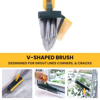 CleanEdge – 2-in-1 Scrubbing Brush | Corner Wiper | Flexible Head