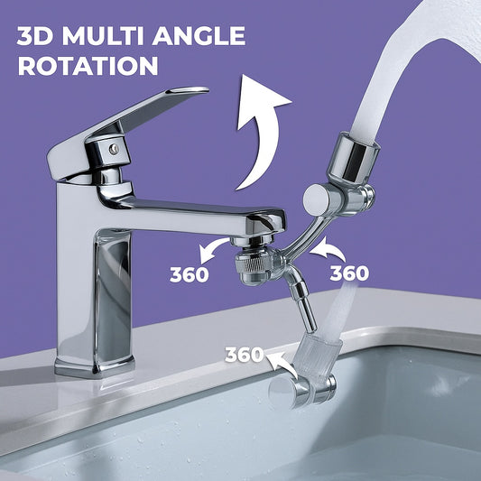 Rotating Faucet/Tap Extender | Stainless Steel | 1180° rotation